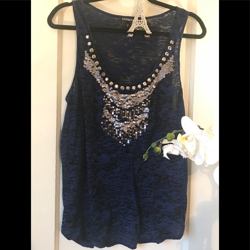 🎉🎉BOGO🎉🎉 Blue Aztec style tank